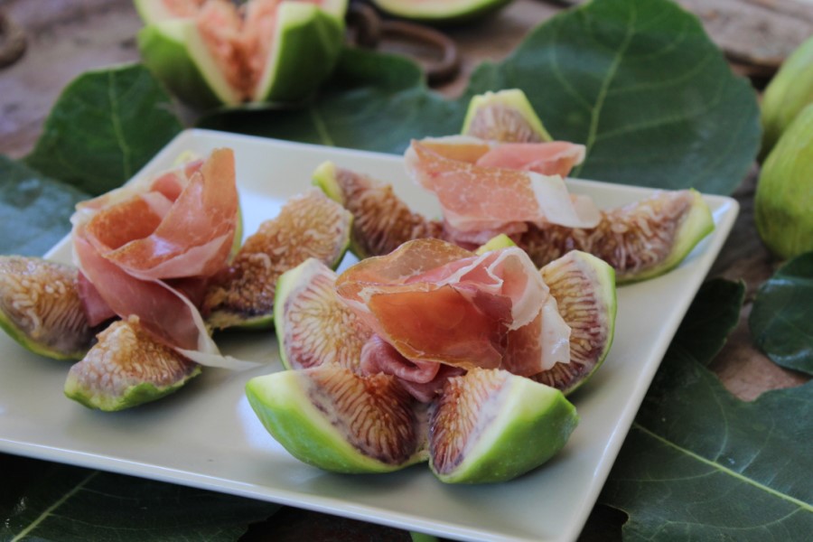 Melon jambon et figues restaurant Toscane