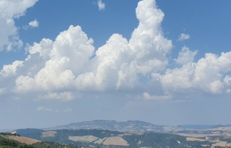 Volterra en Toscane pendant les vacances d'été