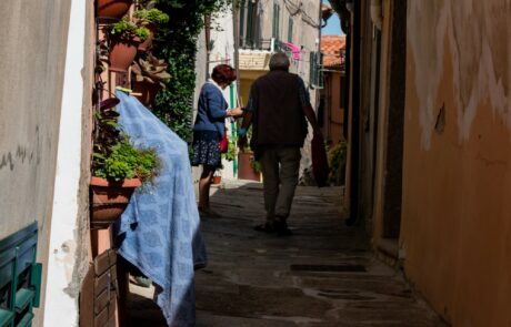 Village en Toscane en hiver