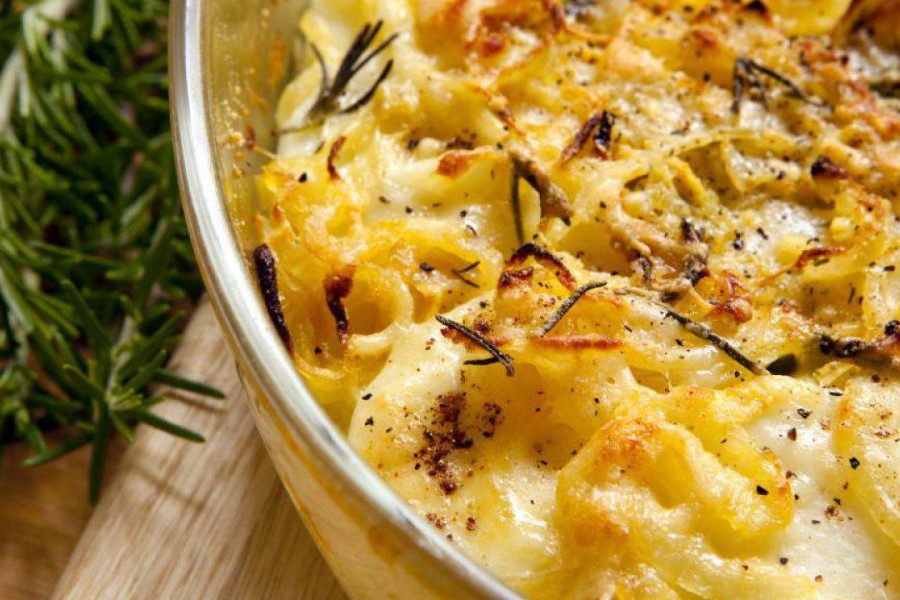 Cuisine de la Toscane : Gratin de pommes de terre, plat principal végétarien