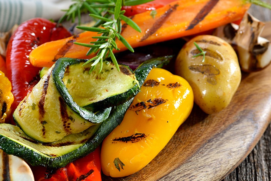 Cuisine végétarienne de la Toscane, Italie : Légumes grillés