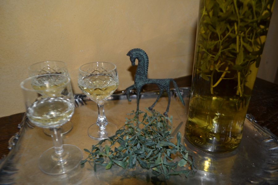 Fin de dîner en Toscane, Italie : grappa