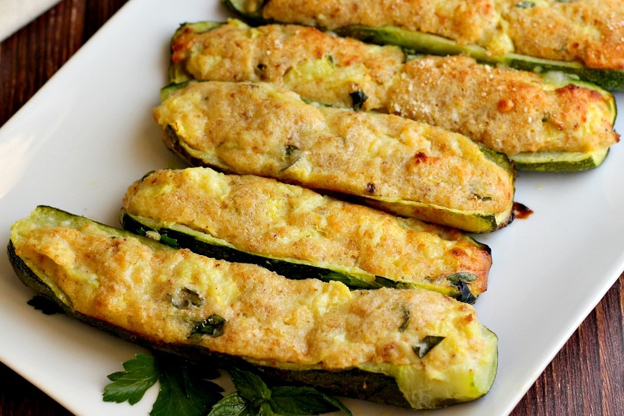 Cuisine de la Toscane : Plat principal végétarien, courgettes farcies