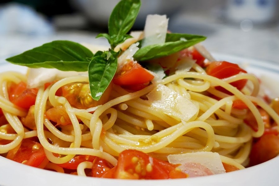 Pâtes tomates maison restaurant Volterra