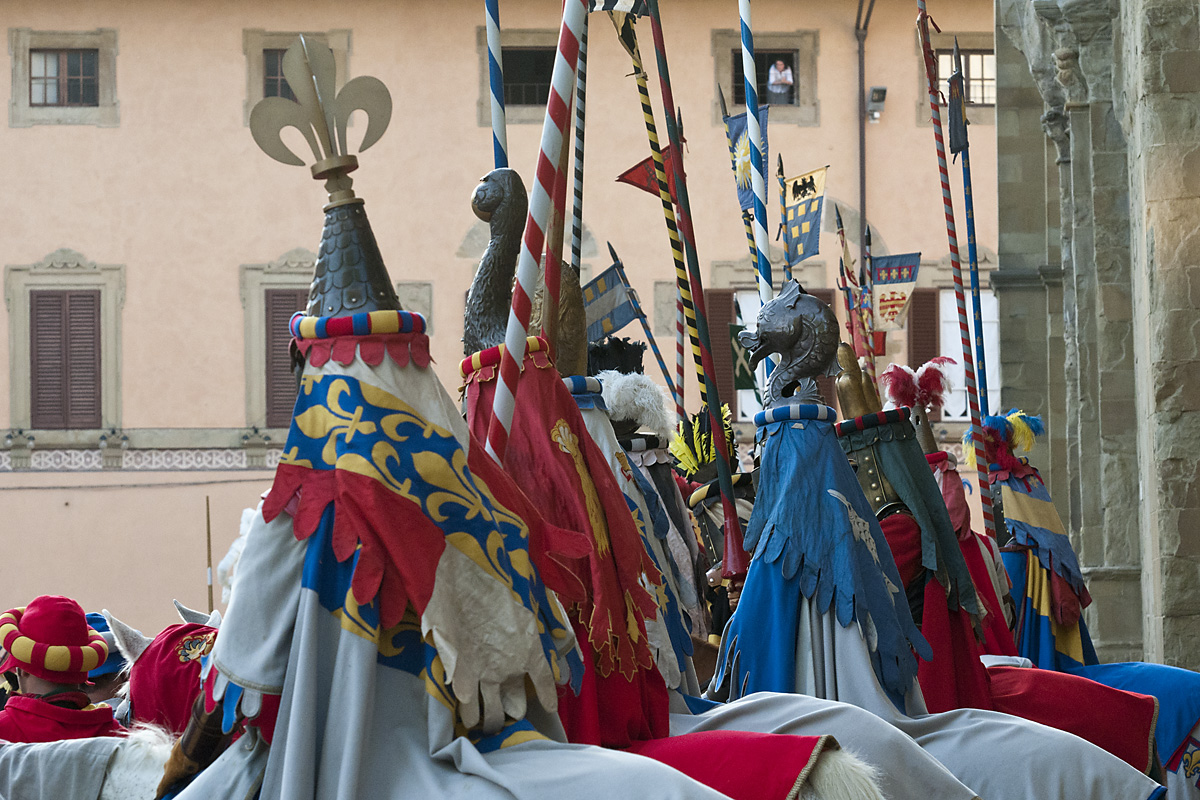 Chevaliers à Arezzo Italie