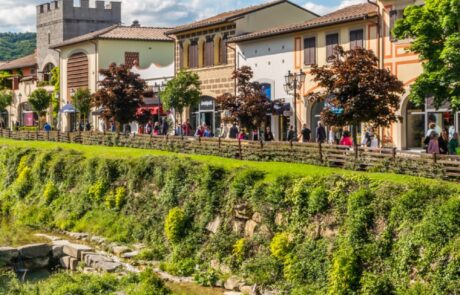 Magasin outlet en Toscane Italie