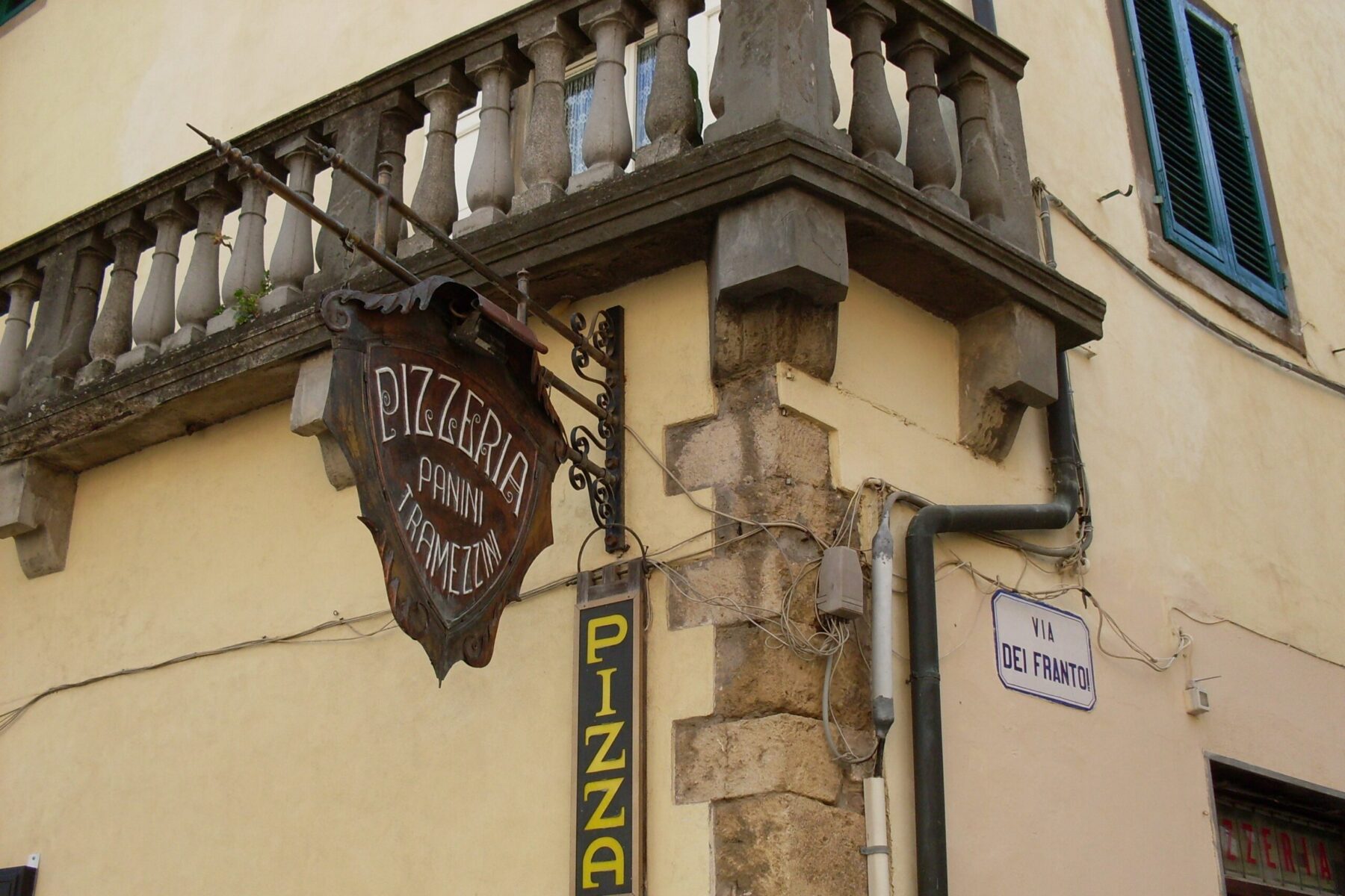 Pizzeria in Italien bei der Ferienwohnung