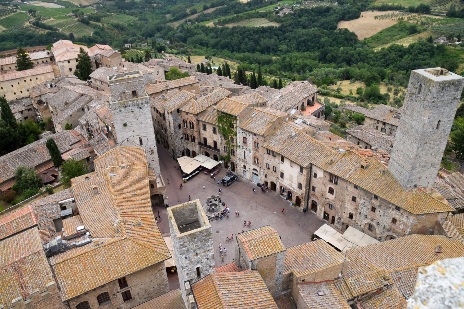 Urlaub Toskana San Gimignano Türme aus dem Mittelalter