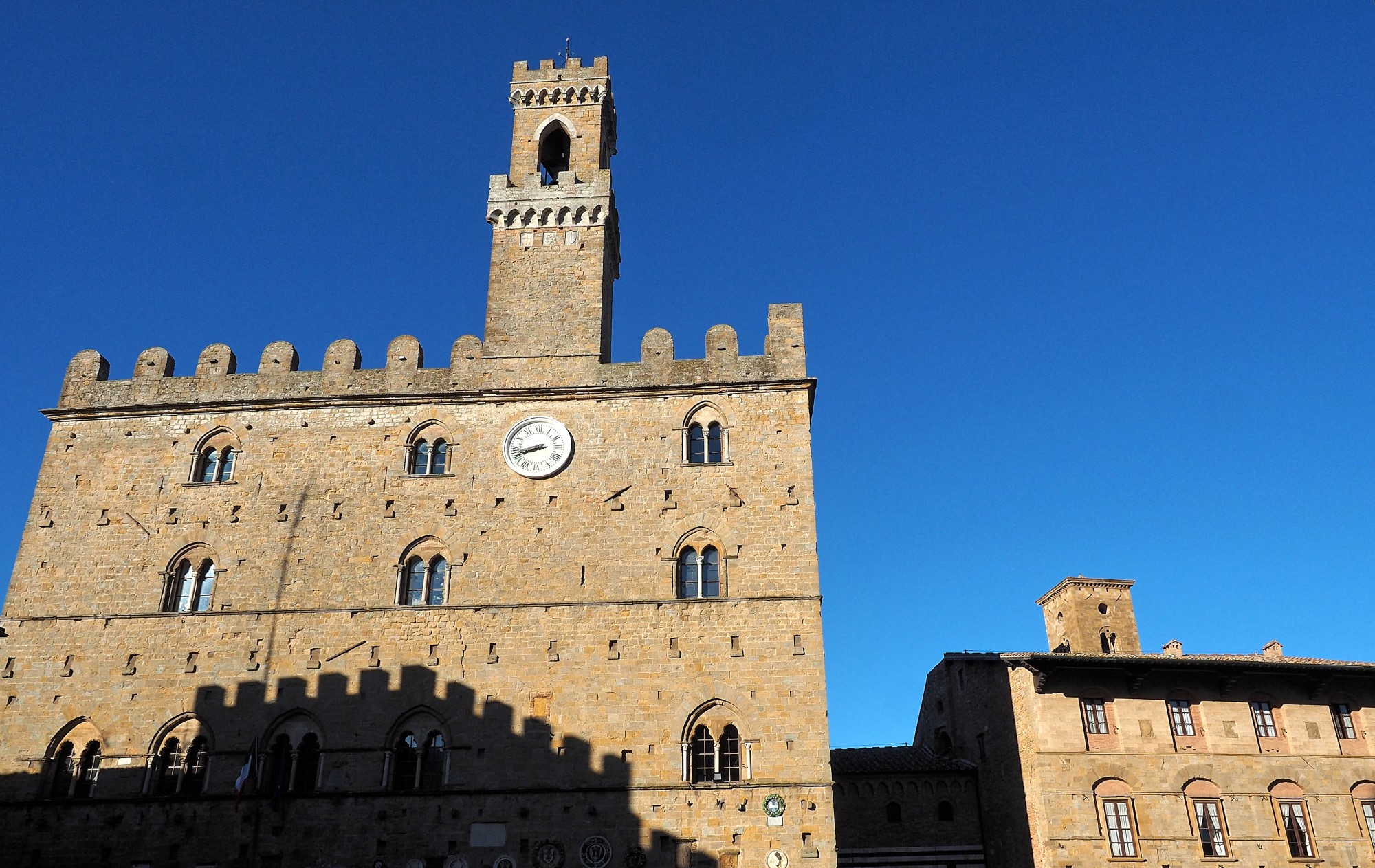 Orte Toskana Volterra Rathaus aus Mittelalter