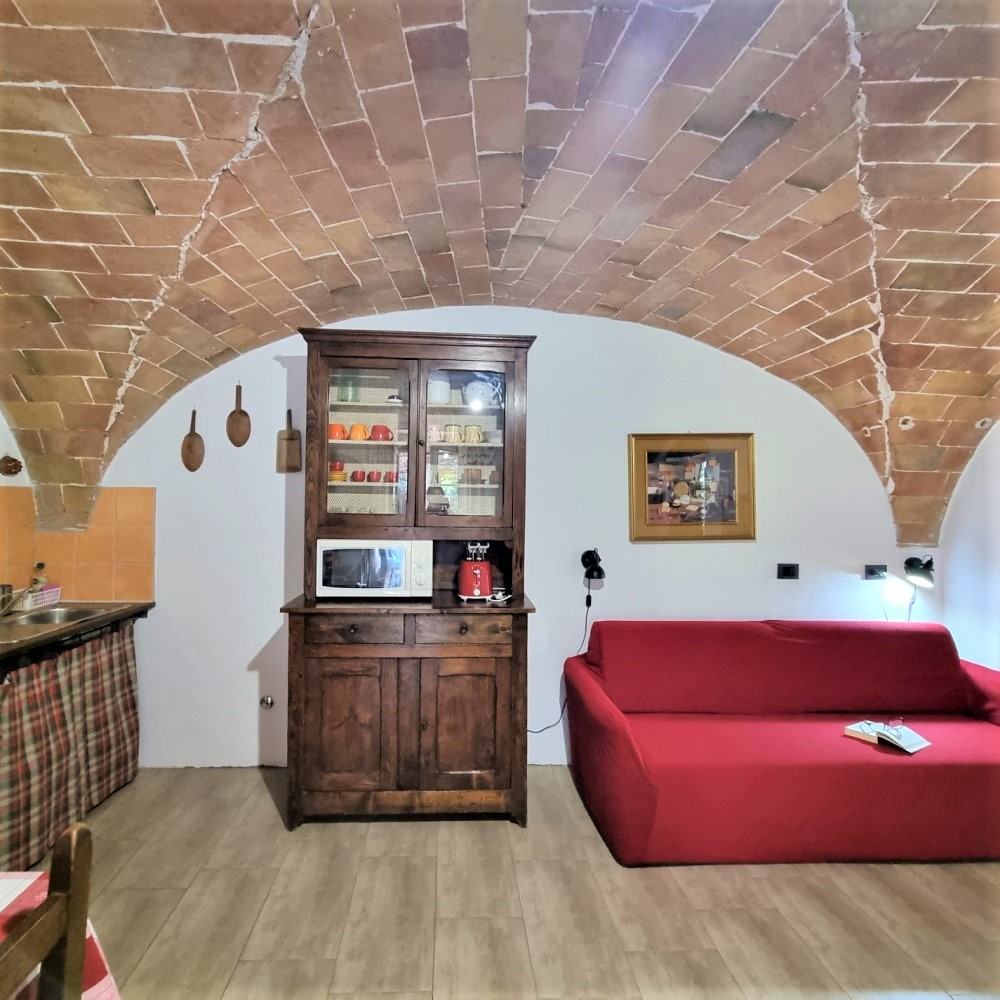 salon de la maison vacances en Toscane