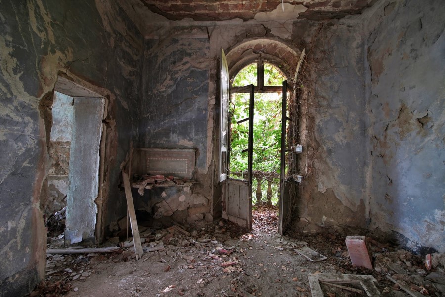 Ruine abandonée en Toscane Italie